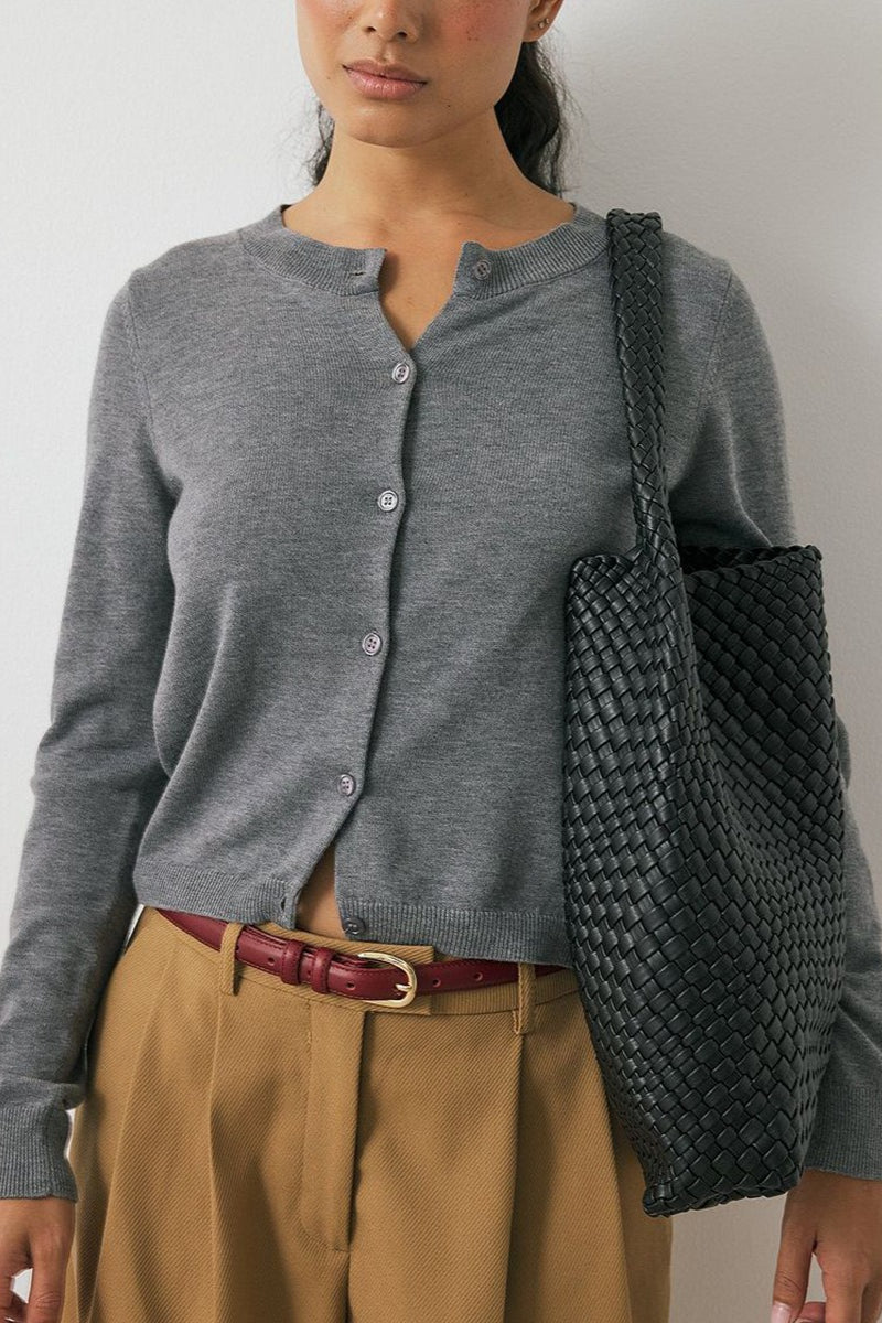 JELSI - Cardigan slim fit in maglia morbida
