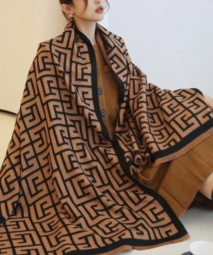 AGATA - Sciarpa oversize morbida a coperta