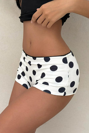BASELICE - Shorts a vita bassa con pois