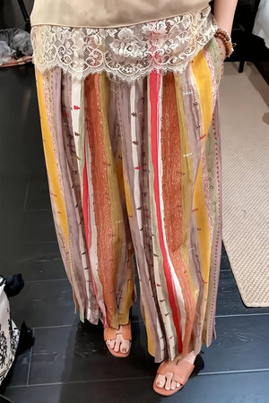 GUILMI - Vacation Casual Rainbow Pumpkin Pants
