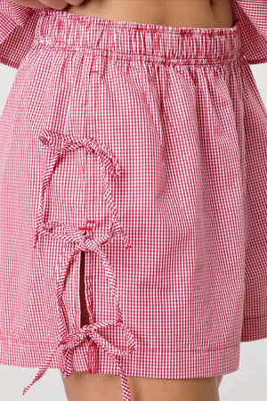 GAZZUOLO - Shorts a righe in cotone biologico
