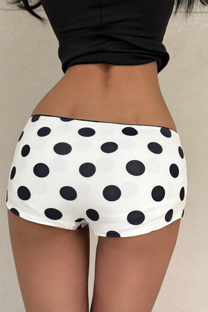 BASELICE - Shorts a vita bassa con pois