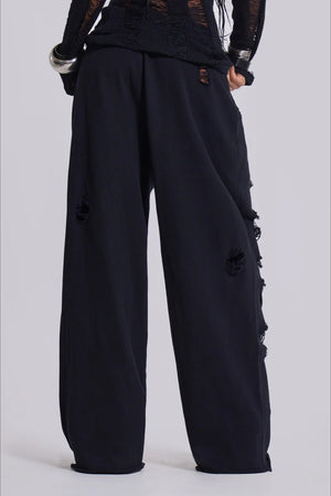 MARLIANA - Pantaloni loose fit effetto strappato