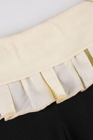 BESOZZO - Pantaloni a zampa con vita arricciata