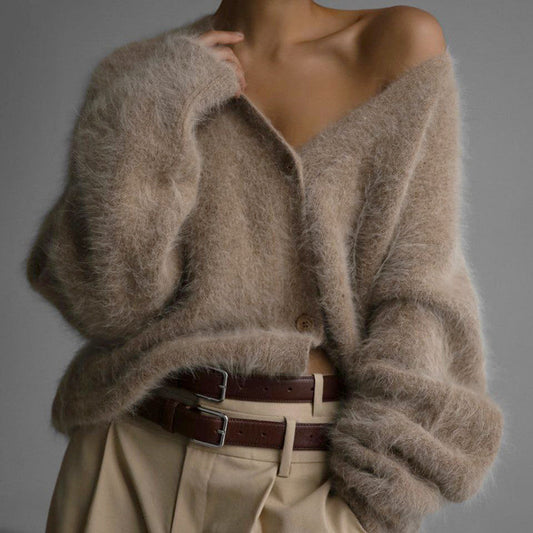 VAZZANO - Cardigan con scollo a V e bottoni