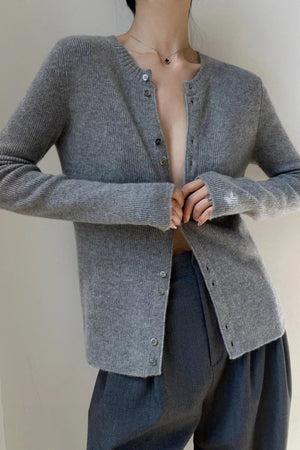 BRIAGLIA - Cardigan in maglia con bottoni