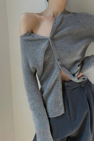 BRIAGLIA - Cardigan in maglia con bottoni