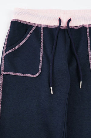 FABIANA - Pantaloni svasati in maglia con coulisse