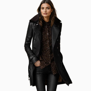 ROTONDELLA - Pauline™ – Cappotto Trench in Pelle