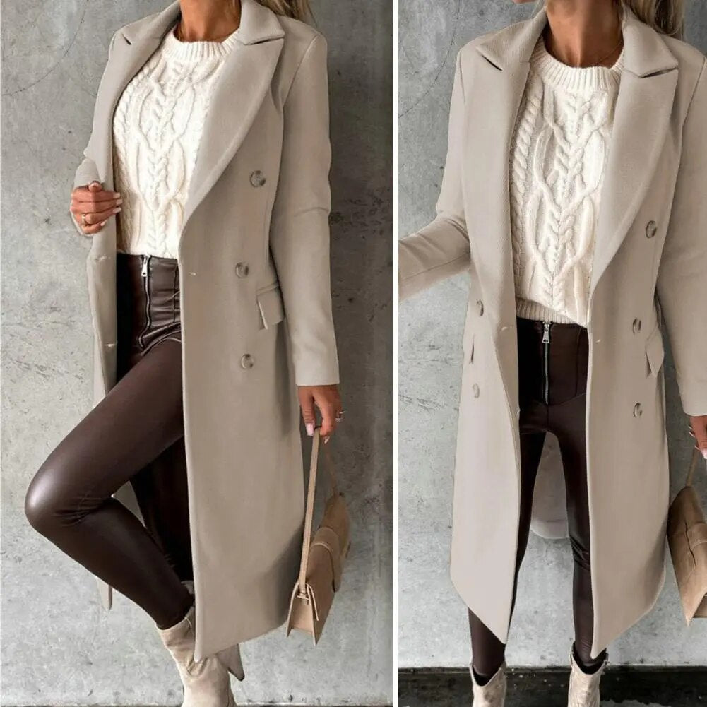 AQUILEGIA - Cappotto lungo reversibile per l'inverno