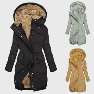 FILACCIANO - Cappotto lungo imbottito con cappuccio