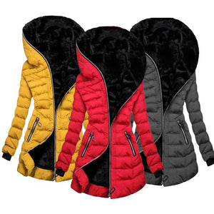 PERITO - Giacca invernale slim-fit con cappuccio oversize
