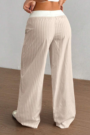 MASSAZZA - Pantaloni baggy a righe color block