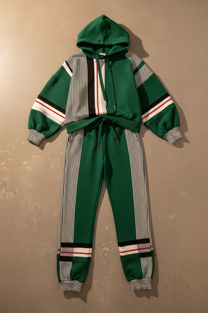 WALLY - Pantaloni Casual Color Block con Fascia alla Caviglia