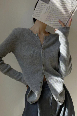 BRIAGLIA - Cardigan in maglia con bottoni