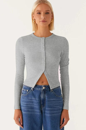 SALTRIO - Cardigan slim fit con bottoni