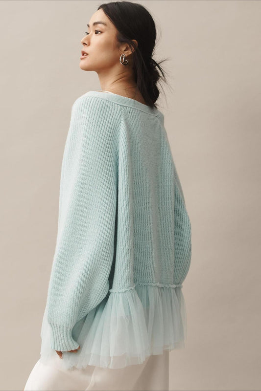 STROPPO - Cardigan in maglia effetto 3D