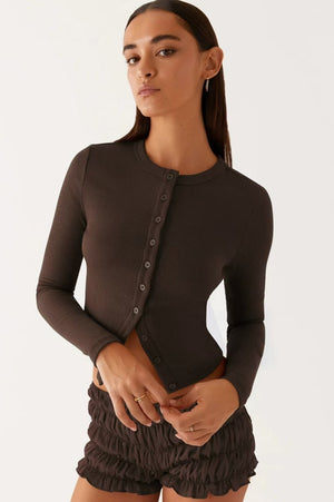 SALTRIO - Cardigan slim fit con bottoni