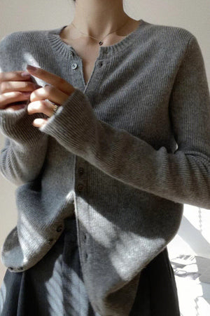 BRIAGLIA - Cardigan in maglia con bottoni