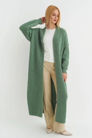 CURINGA - Cardigan lungo oversize in maglia
