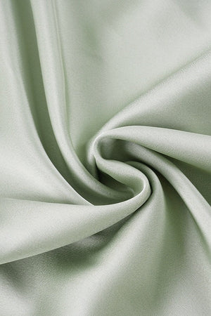TATIANA - Gonna maxi svasata in raso verde chiaro