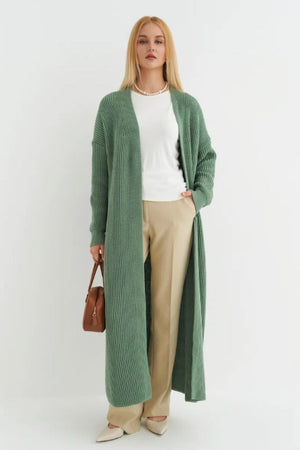 CURINGA - Cardigan lungo oversize in maglia