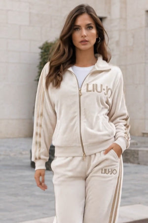 LIUJO Coordinato • Cotone • Bande laterali rosa e logo ricamato — Albertina — SHOT 3
