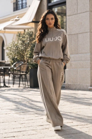 LIUJO Coordinato • Misto cotone • Motivo a quadri con tre strisce laterali — Rosaria — SHOT 3