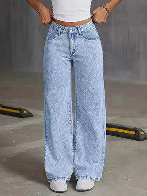 Jeans Denim • Vita alta e gamba ampia ✨ — foto 2