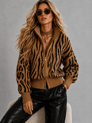 Giacca • Maglia lavorata • Fantasia animalier ✨ — foto 3