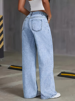 Jeans Denim • Vita alta e gamba ampia ✨ — foto 3