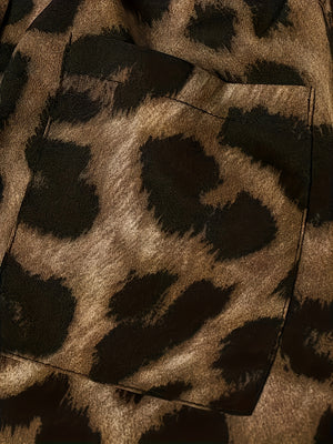 Set due pezzi • Tessuto fluido • Stile animalier con bottoni ✨ — foto 4
