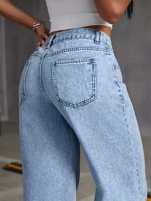 Jeans Denim • Vita alta e gamba ampia ✨ — foto 4